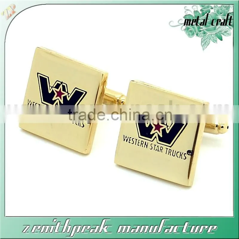 High quality cufflink factory metal animal head cufflink