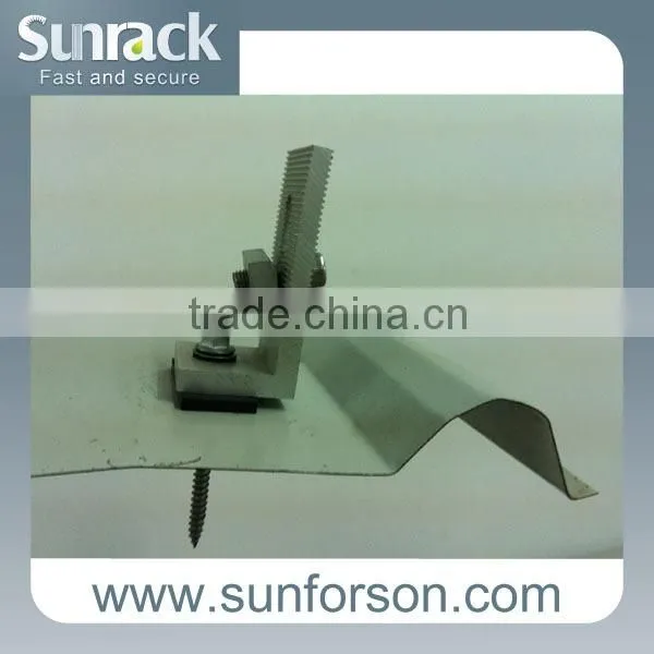 shingle roof pv solar panel mounting racks/racking system