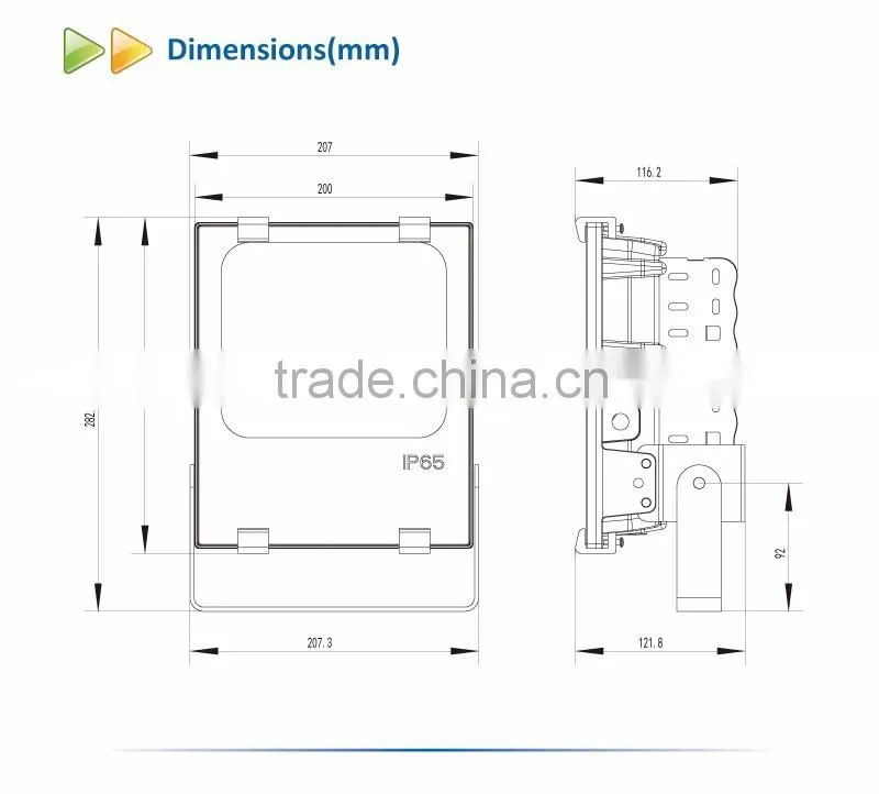 70W hot sale IP65 Waterproof outdoor SAA TUV LED flood light