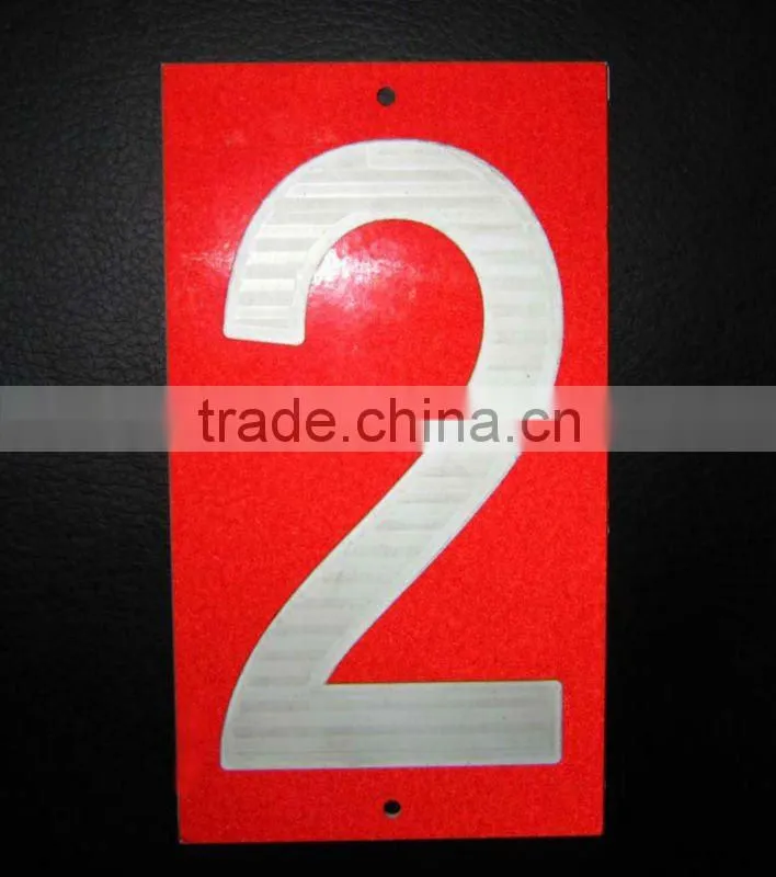 Reflective Classice Adhesive Reflective House Numbers Stickers