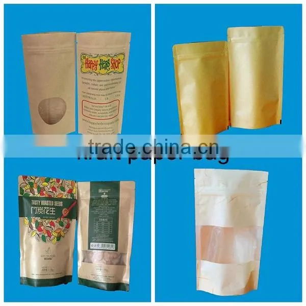 Heat seal zip lock aluminium foil bag for food