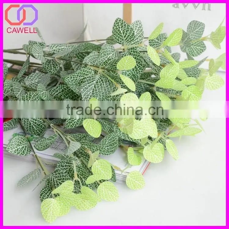 wholesale ornamental green eucalyptus plastic artificial foliage for flower arrangements