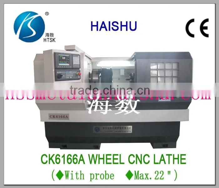 cnc machine for alloy wheels CK6166A car wheel repair lathe