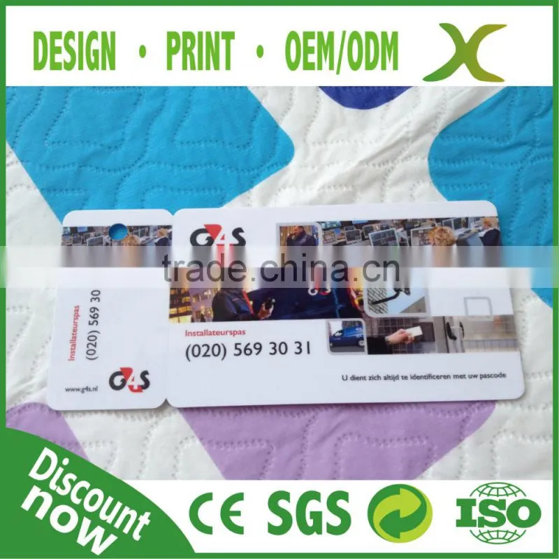 Free Design~~~High Quality Combo Card/plastic snap off combo card/ PVC key chain card