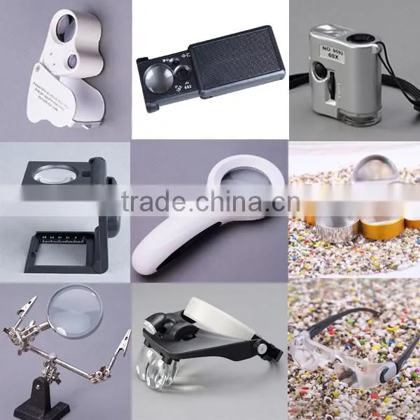 BJ62094-12092 6x Magnifier Pendant Gold Finish Necklace