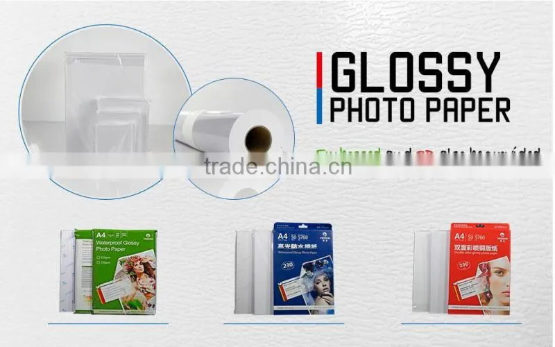 China best sell A4 4R 5R double matte photo paper, low price premuim quality