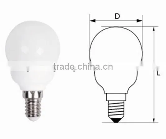 2014 Global G45/G50 mini cfl bulb everygy saving lighting lamp 5w 7w 9w bulb lamp powersaver