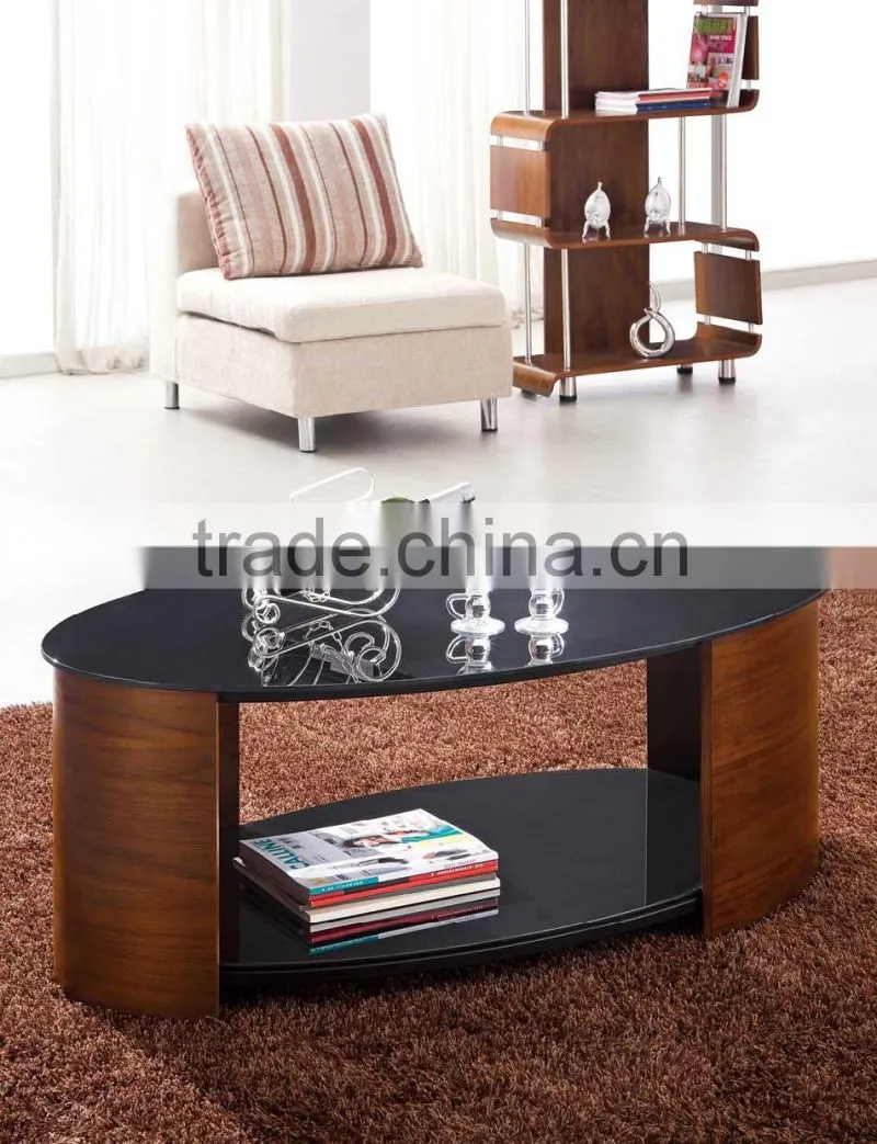 Arab Style Fashion Teak Wood Glass Coffee Table S119
