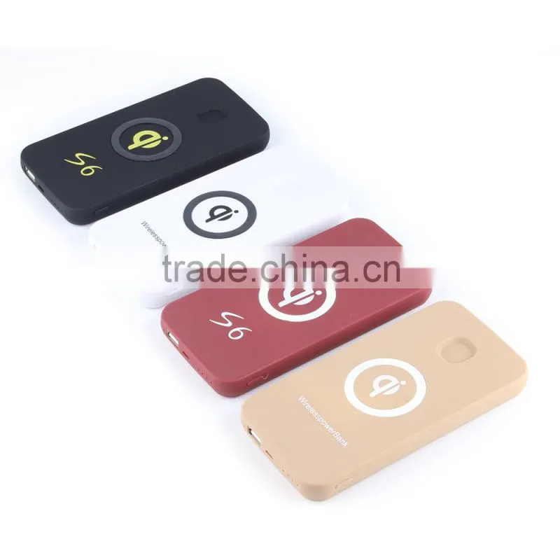 QI wireless portable phone charger, universal for iphone samsung android charger 8000mah