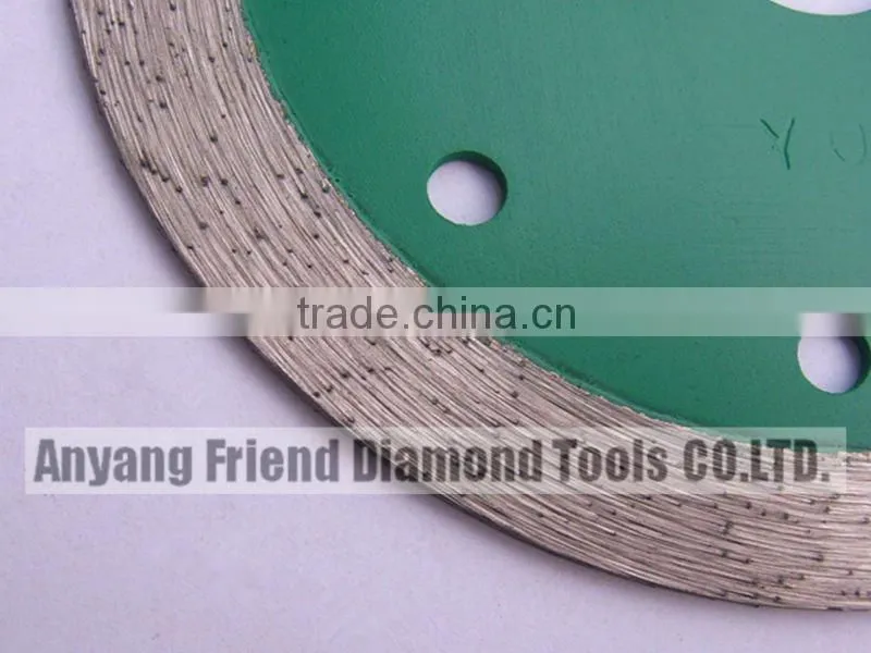 Continuous rim diamond saw blade for cutting marble,granite,concrete