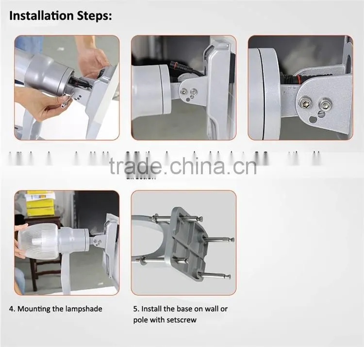 6w led apple IP65 PIR sensor solar led garden light