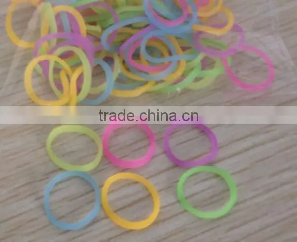 2014 Glow In The Dark Loom Rubber Bracelet Bands Wholesale ZTSA-B201