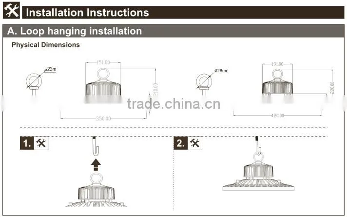 Shenzhen Led 125w High Bay Light Industrial Light