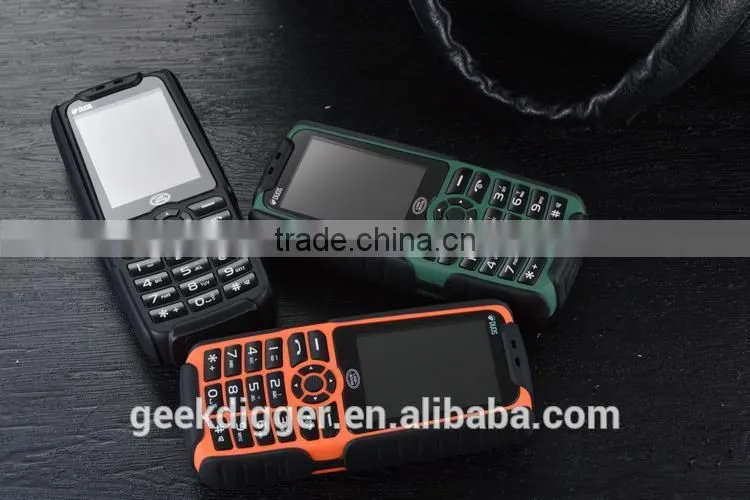 XP3500 Orange Quad Band Unlocked Phone FM / MP3 / Dual SIM / Flashlight / Power Bank