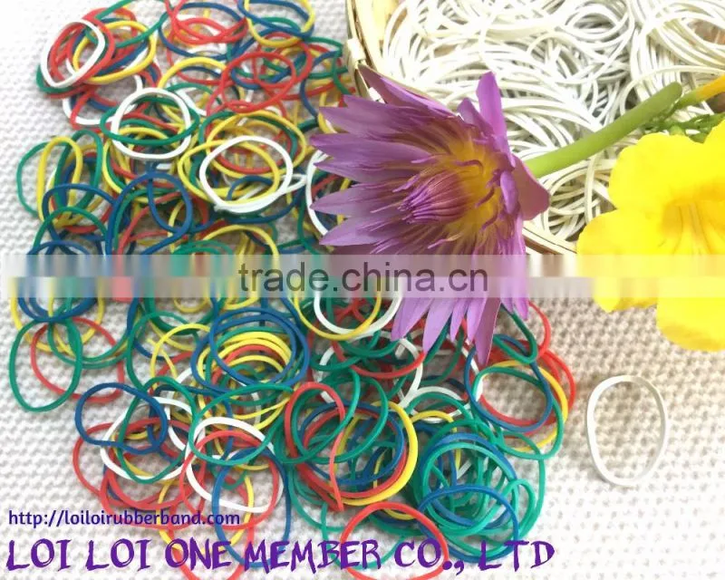 High quality loom rubber bands, cheap colorful small rubber band