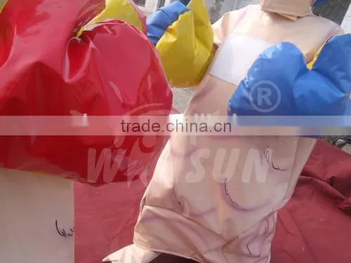Specially designed PVC inflatable sports game sumo suits sumo wrestling