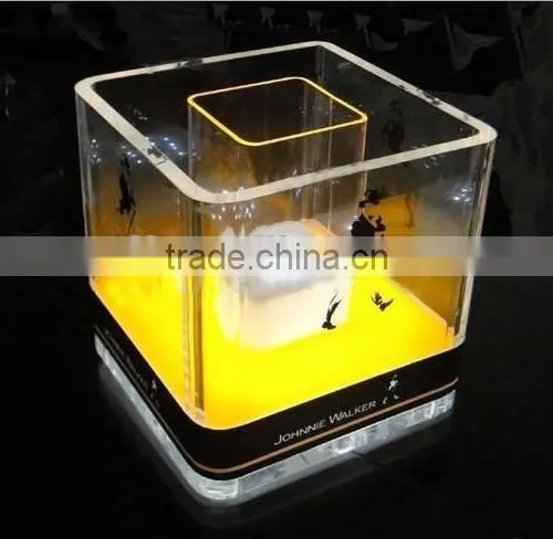 Plastic acrylic led ice bucket for Moet Chandon promotion