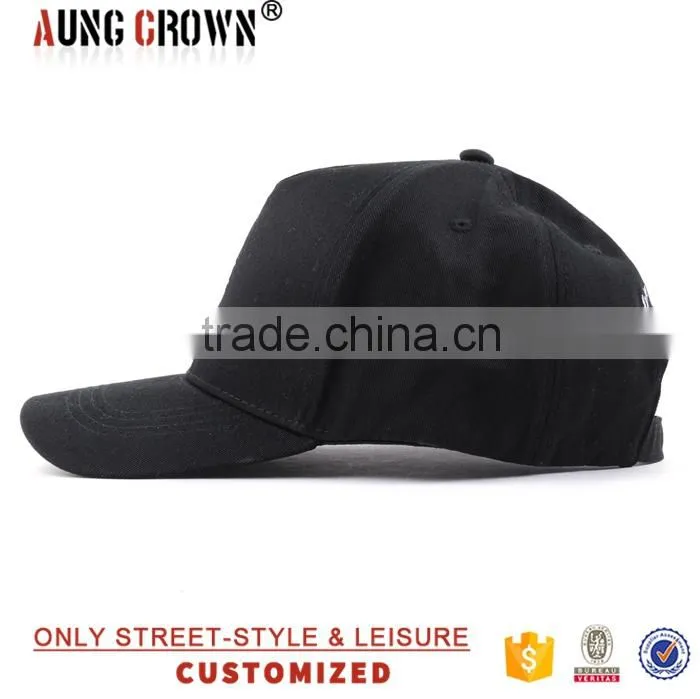 embrodiery custom 5 panel fitted baseball cap