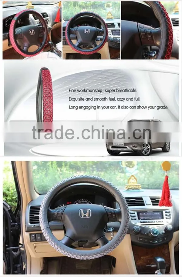reliable quality steering wheel cover of beige