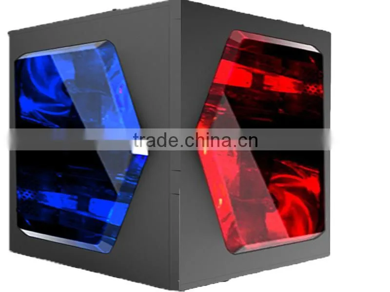 stylish luxury version transparent side panel ATX computer case