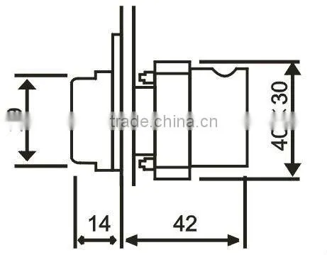 22mm led button indicator grade A LA167-B2-BV