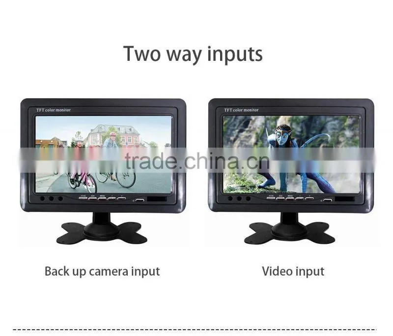 7 inch LCD-TFT car monitor,car reverse monitor