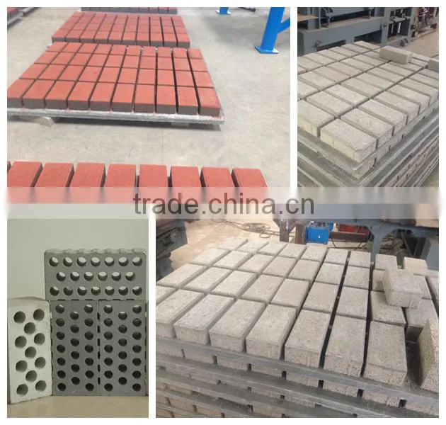 QT40-1 Concrete curbstone making machine concrete color interlocking blocks making machine colour interlock bricks maker
