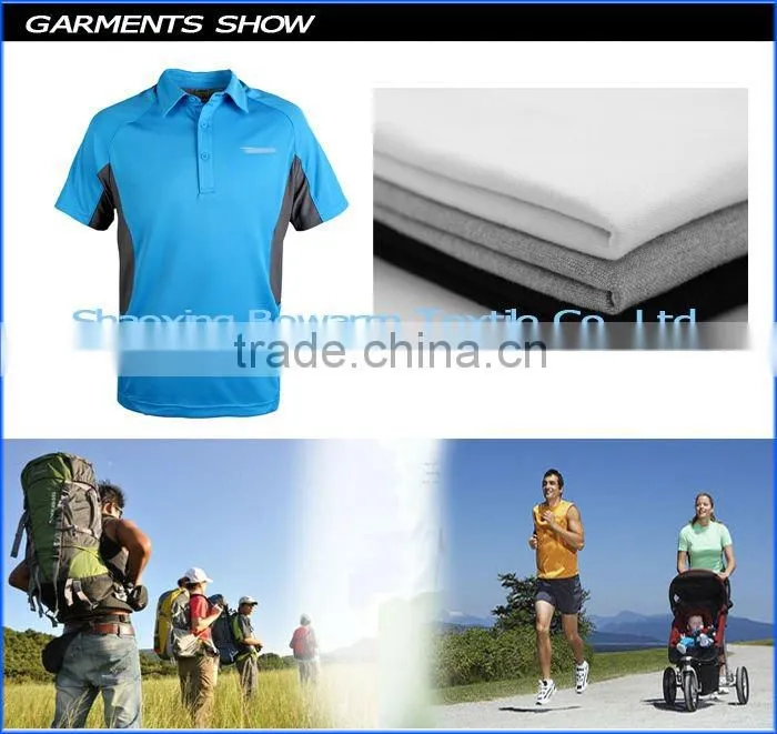 100% Polyester Pique Dyed knitted Fabric for T-shirt