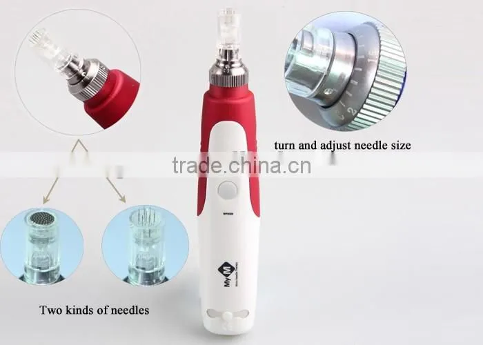 factory wholesale micro needle derma pen/electric derma pen beauty device used as anti-aging pen