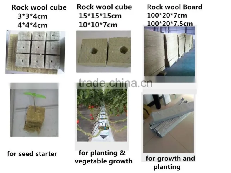 Plant Fiber Material Hydroponic rock wool 4X4X4 INCH 6X6X6 INCH