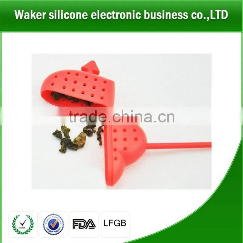 cute portable silicone tea strainer