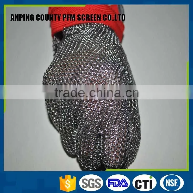 stainless steel wire mesh glove