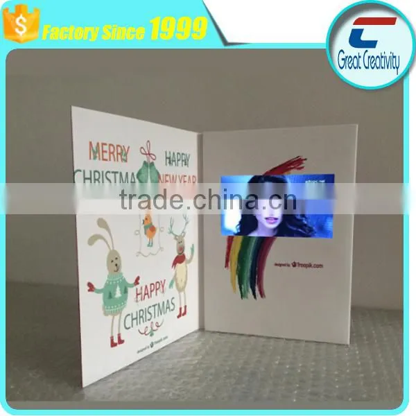 Hot sale 10" TFT screen lcd video greeting card