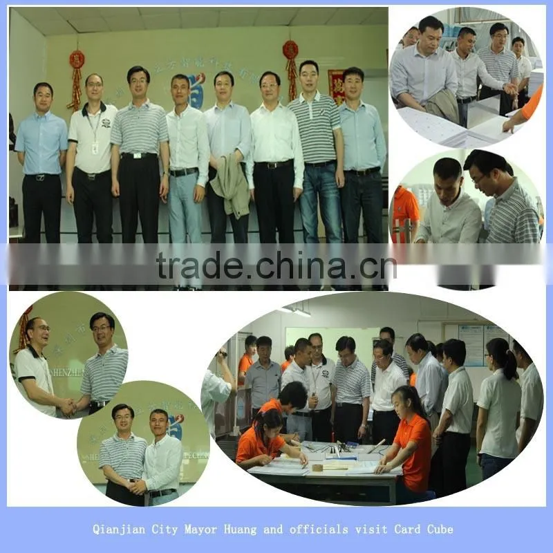 Raw material Transparent RFID Smart Card Inlay with layout 3*8