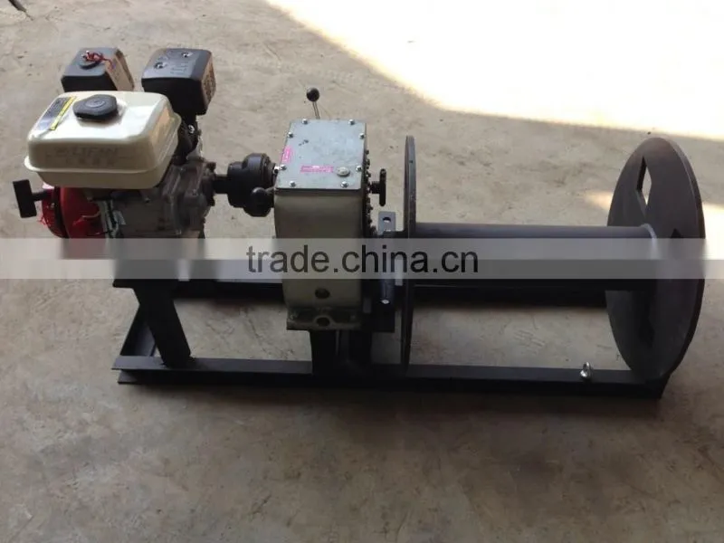 3 Ton Cable Pulling Wire Winch With Petrol Engine