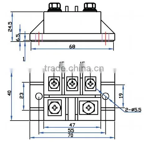 MDS 50A Three Phase Bridge Rectifier for Switching Power Supply