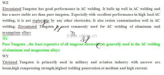 thoriated carbon graphite electrode for spot welding