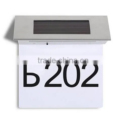 Solar Home Door Number Light