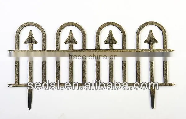 plastic decorative fence,removable plastic fence,garden fence
