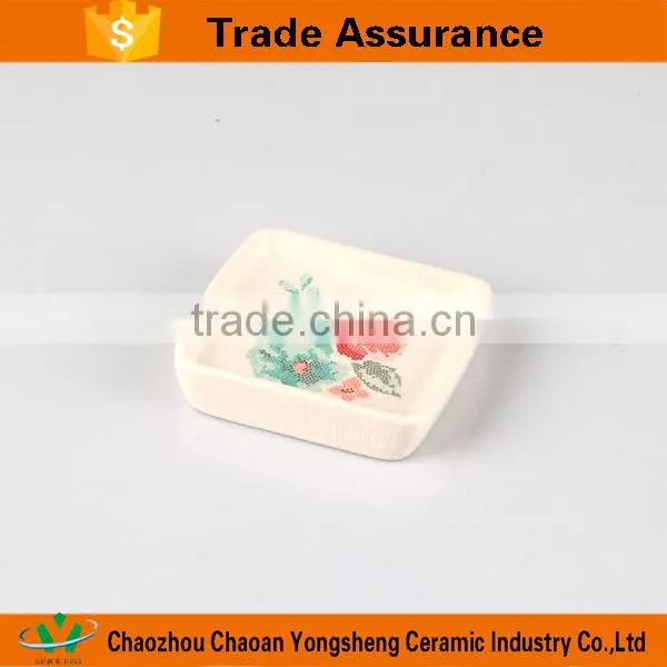 Fantastic made elegant flower ceramic bath accessory