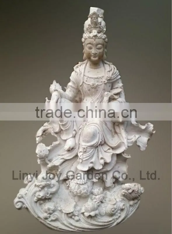 Home Deoc White Marble Guanyin Statue