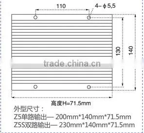 500w/600w 90v -144v to 14v isolated DC-DC converter for ev