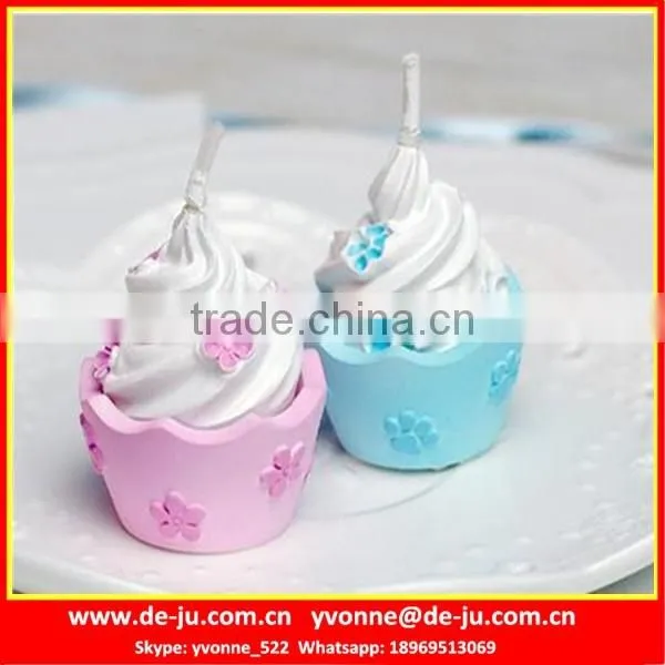 Wedding Door Gift Small Cream Cake Shaped Fake Candles