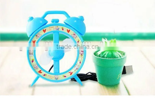 Supply creative fashion fan shape alarm clock