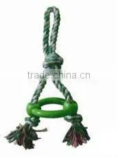 High quality 3-strand twisted cotton rope educational dog toys