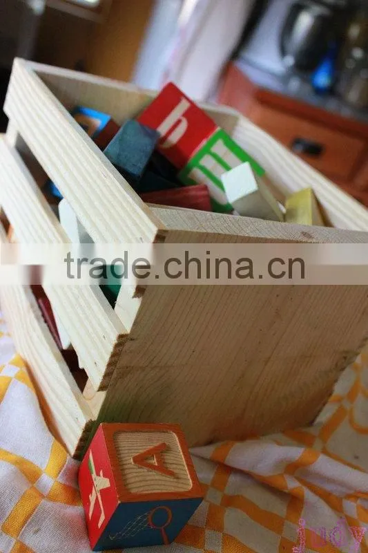 solid pine wood cheap wooden fruit crates for sale