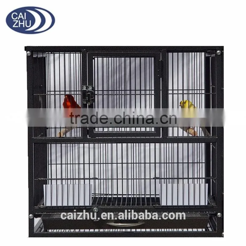 SMALL PARROT BIRD FINCH CANARY BIRD AVIARY CAGE WIRE BREEDING BIRD CAGE W/STAND AND WHEEL