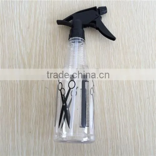 hair care transparent plastic garden spray bottle with trigger for hair salon