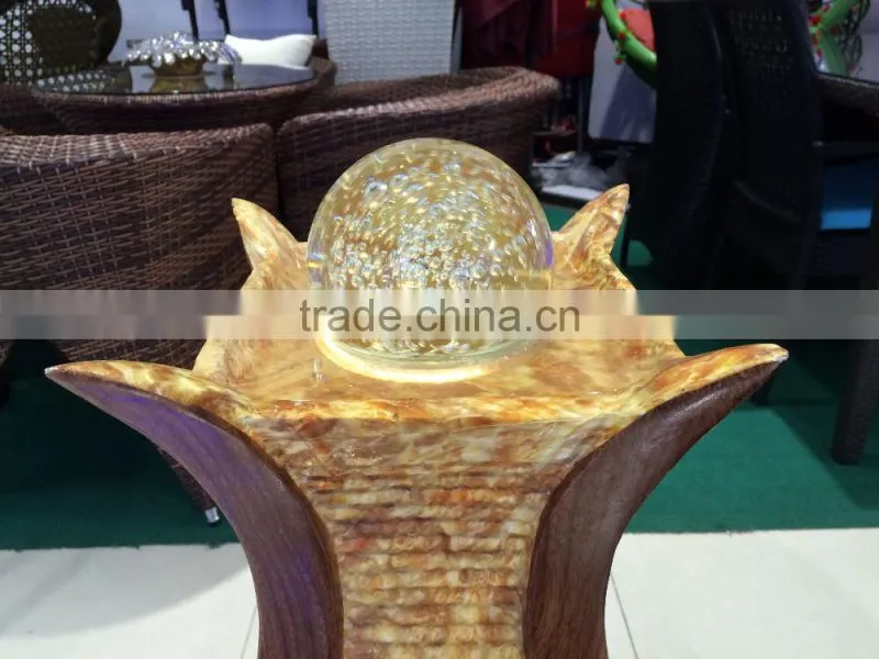 fengshui ball resin water fountain,home craft