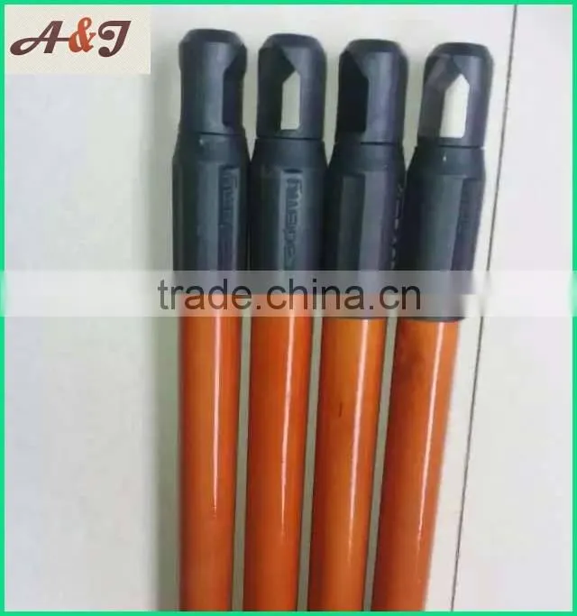 painted wood stick wood handle used for floor mop